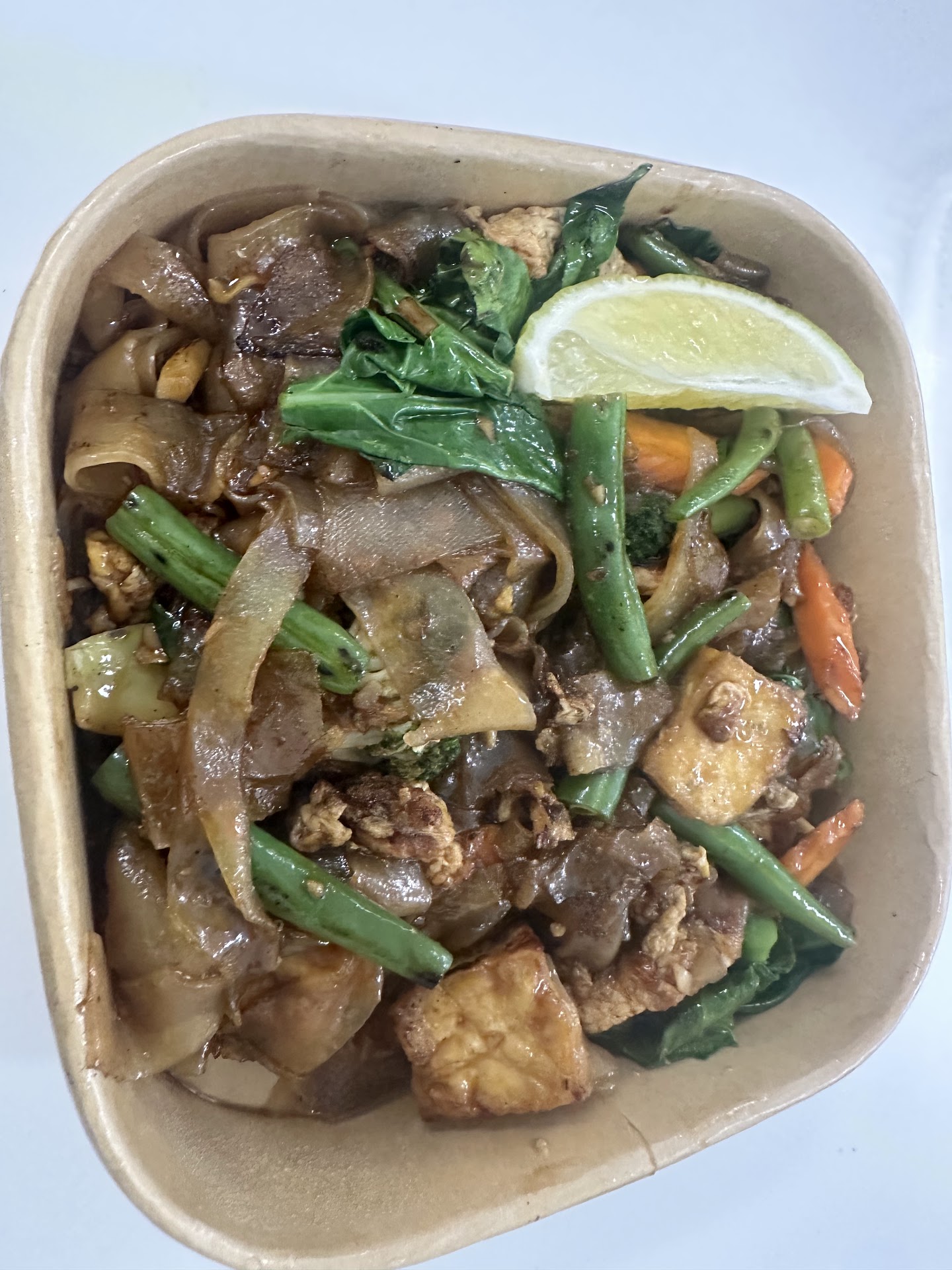Snake Bark noodle bowl with greens