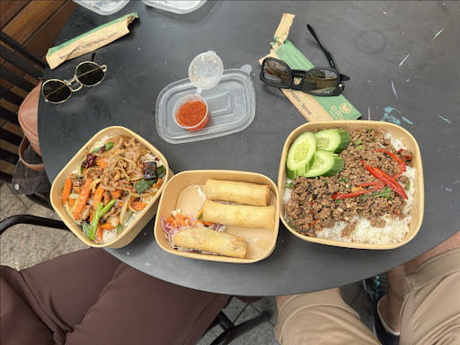 Shared Thai meal from Snake Bark